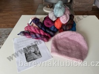 4. Sada na pletenou čepici Natali z Malabrigo Rios a Mohair bez značkovačů