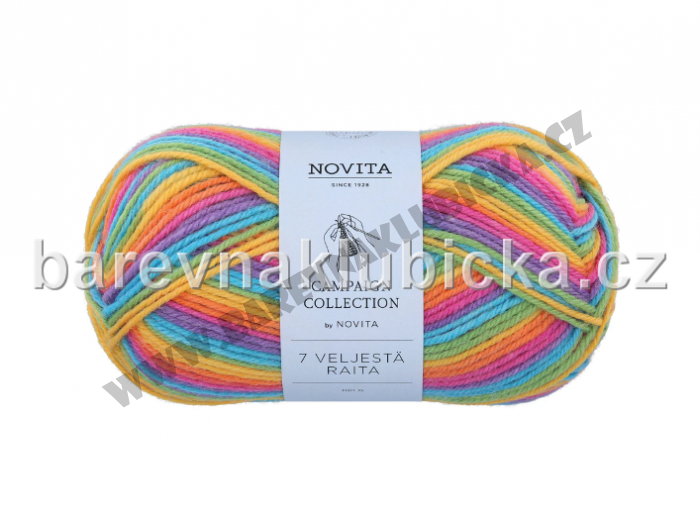 Novita 7 Veljestä Raita 980 rainbow